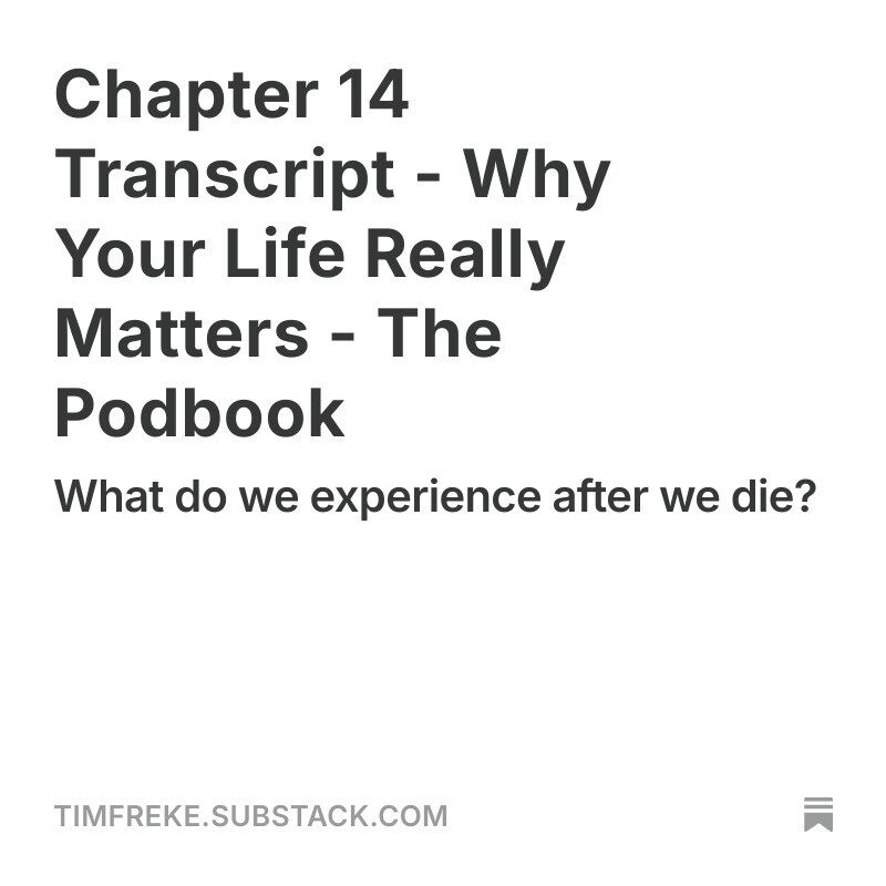TimFreke's tweet photo. For those of you that like to read I am now posting transcripts of each chapter of my podbook on SUBSTACK 
https://t.co/sJqwGofxkj https://t.co/4gTRJxNTFo