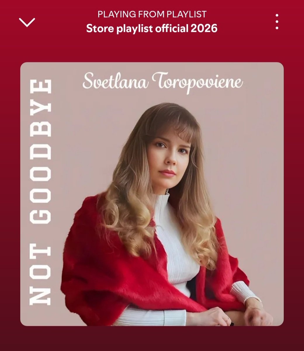 LanaToro21's tweet image. #Gratitude #MusicLovers 

I don't have IG &amp;amp; Tik-Tok but I thank @ Glitch&amp;amp;Gold Magazine for submitting my song "Not Goodbye " to his Playlist "Store Playlist Official 2026" 🛍❤️‍🔥📀❤️‍🔥🛍

Dope Tracks here🔥💯👇💯🔥
open.spotify.com/playlist/4CEQa…