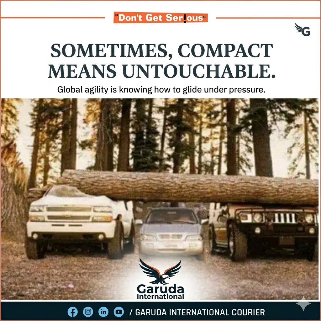 couriergaruda's tweet image. Your trust, our wings. Safely delivered with Garuda..
Navigate the world smarter. Choose Garuda....
Size doesn’t define strength; efficiency does....

#couriergaruda #SmartLogistics #CourierServices #SafeDelivery #InspirationInMotion