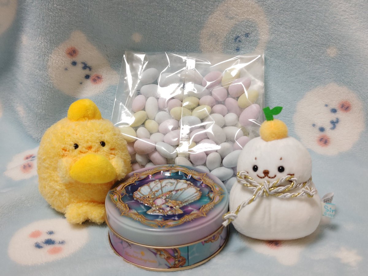 2026年バレンタイン購入品で一番、味が気に入ったのがムッシェルシャーレのアーモンドドラジェで、いっぱい食べたすぎて中身だけアマゾンで購入☆
催事で買うと箱のデザイン性で割増→85g1296円だが中身だけなら300g1800円で超お得すぎる…
私の食べ過ぎを見張ってくれる栗きんとんたん＆鏡餅たん