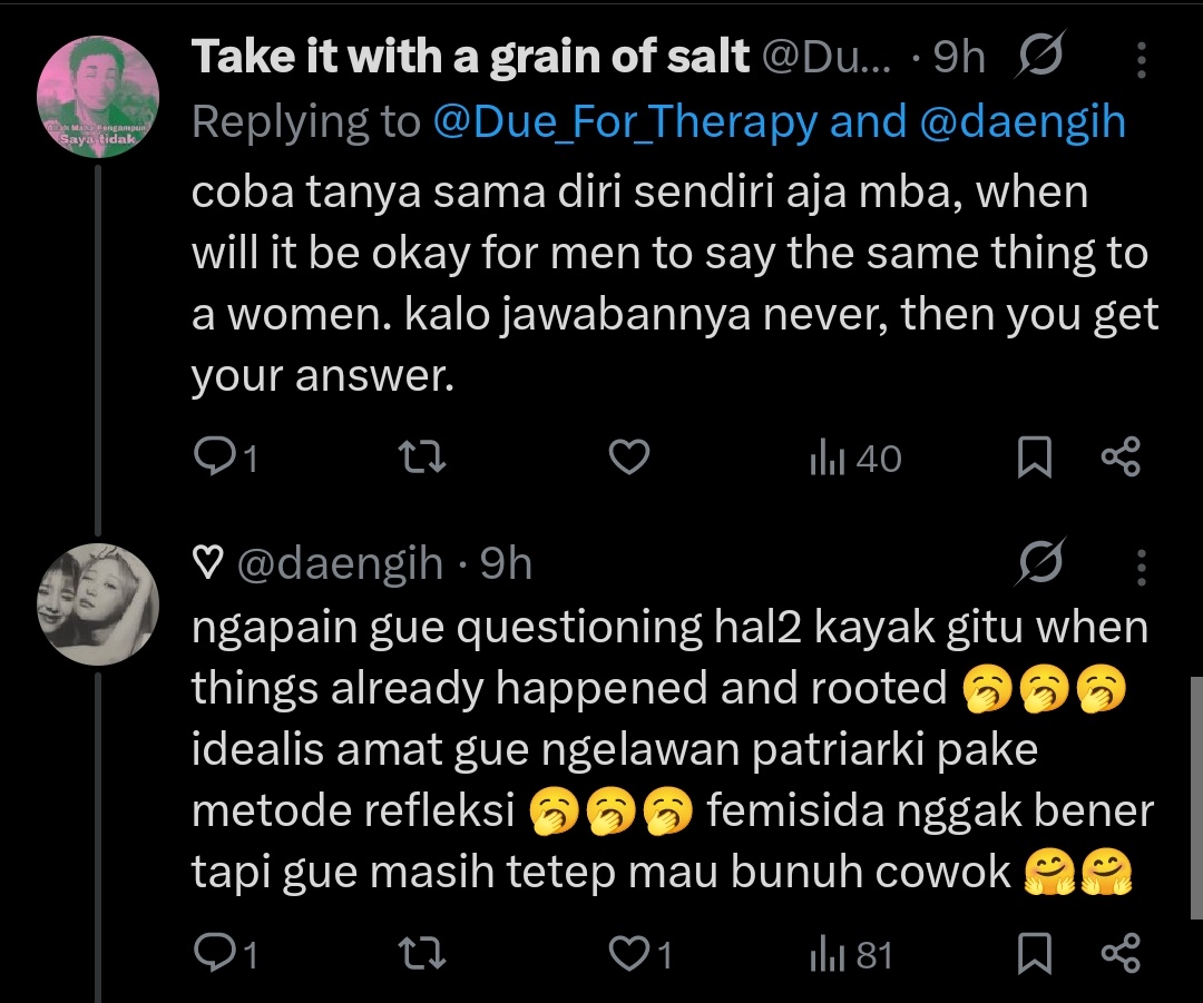 Take it with a grain of salt tweet media