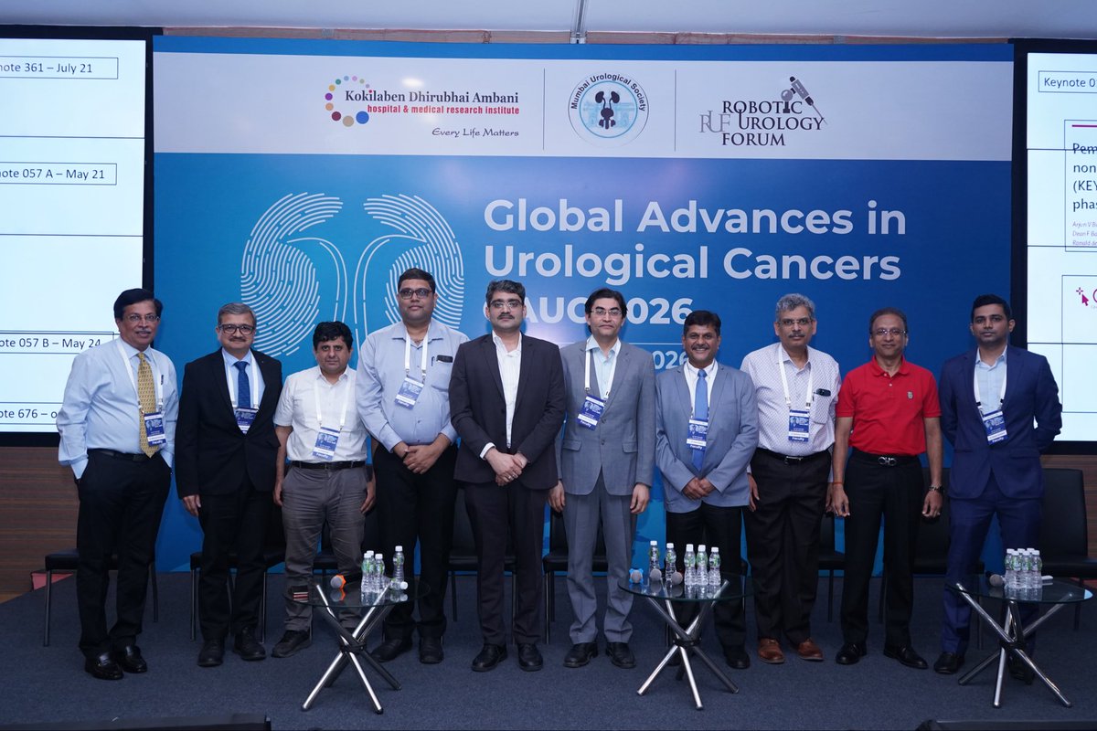 Deepakkrishnap9's tweet photo. Honored to be part of the Global Advances in Urological Cancers (GAUC) 2026 held at  Kokilaben Dhirubhai Ambani Hospital Mumbai.I had the privilege of participating as a speaker on Trimodial therapy in mHSPC and as a panelist in the NMIBC session.#Urology #UroOncology https://t.co/kcQNh6U65W