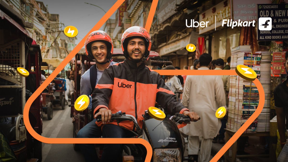 Uber_India's tweet photo. It’s raining Supercoins with every ride.
Link your @Flipkart Account with Uber, and we’ll add Supercoins to your account after every ride. 

Click on the link in bio to sign up today! https://t.co/pEnq0bZK2L