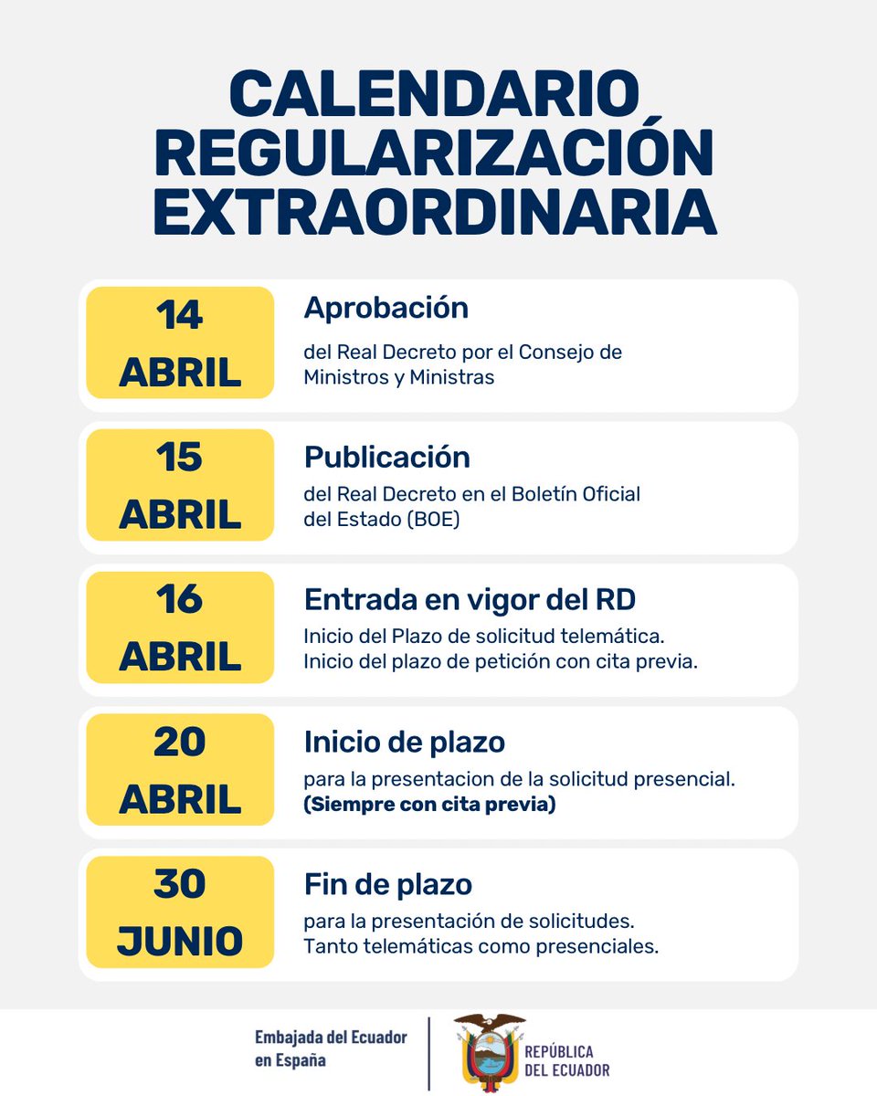 Embajada EC en ESP tweet media