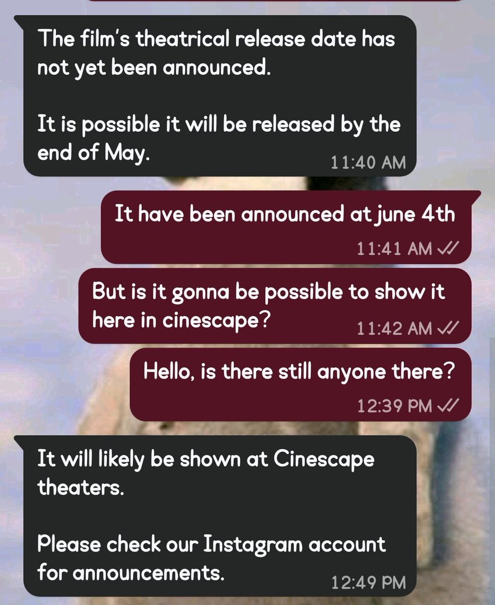 GUYS GUYS, TADC THE LAST ACT HAVE A HIGH CHANCE OF SHOWING IN KUWAIT!!
#tadc