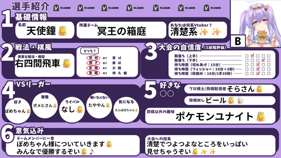 VSリーグ/Vtuber将棋リーグ tweet media