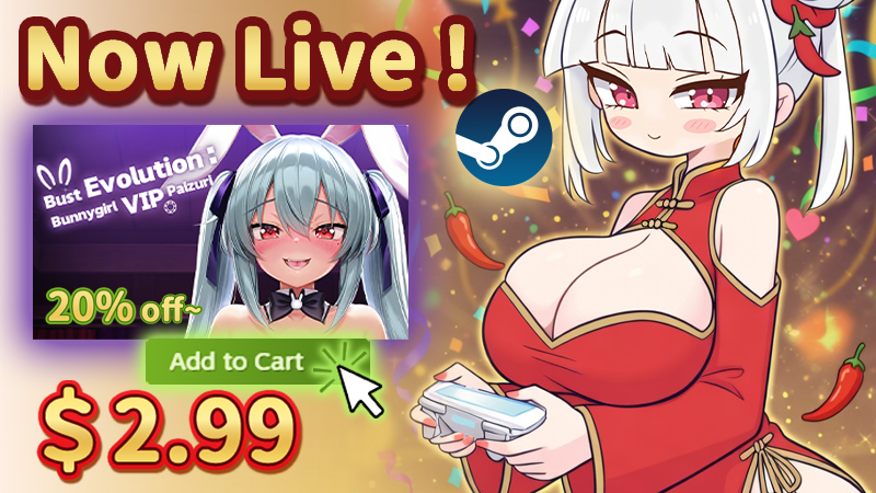 Layo_game's tweet photo. Bust Evolution: Bunnygirl VIP Paizuri is Now Live !

Your Bunnygirl is Here ! Only $2.99 + 20% OFF! 🎉

https://t.co/RrT1RIPcyV https://t.co/Cm8AYjnwn0