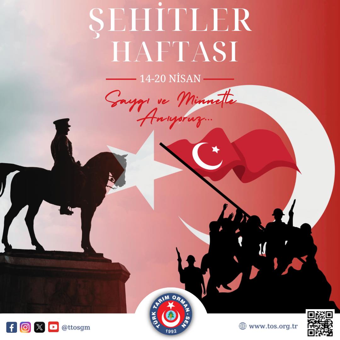 ttosgm's tweet photo. Ülkemizin bölünmez bütünlüğü ve al bayrağın göklerde ilelebet dalgalanması uğruna Şehit olan Türk Milletinin yiğit evlatlarını, kahramanlarımızı rahmetle, minnetle ve saygıyla anıyoruz.
Aziz ruhları şad olsun.

@AhmetDemirciTOS 
Genel Başkan
Yönetim Kurulu Adına

#ŞehitlerHaftası https://t.co/OzCQoaaWLT