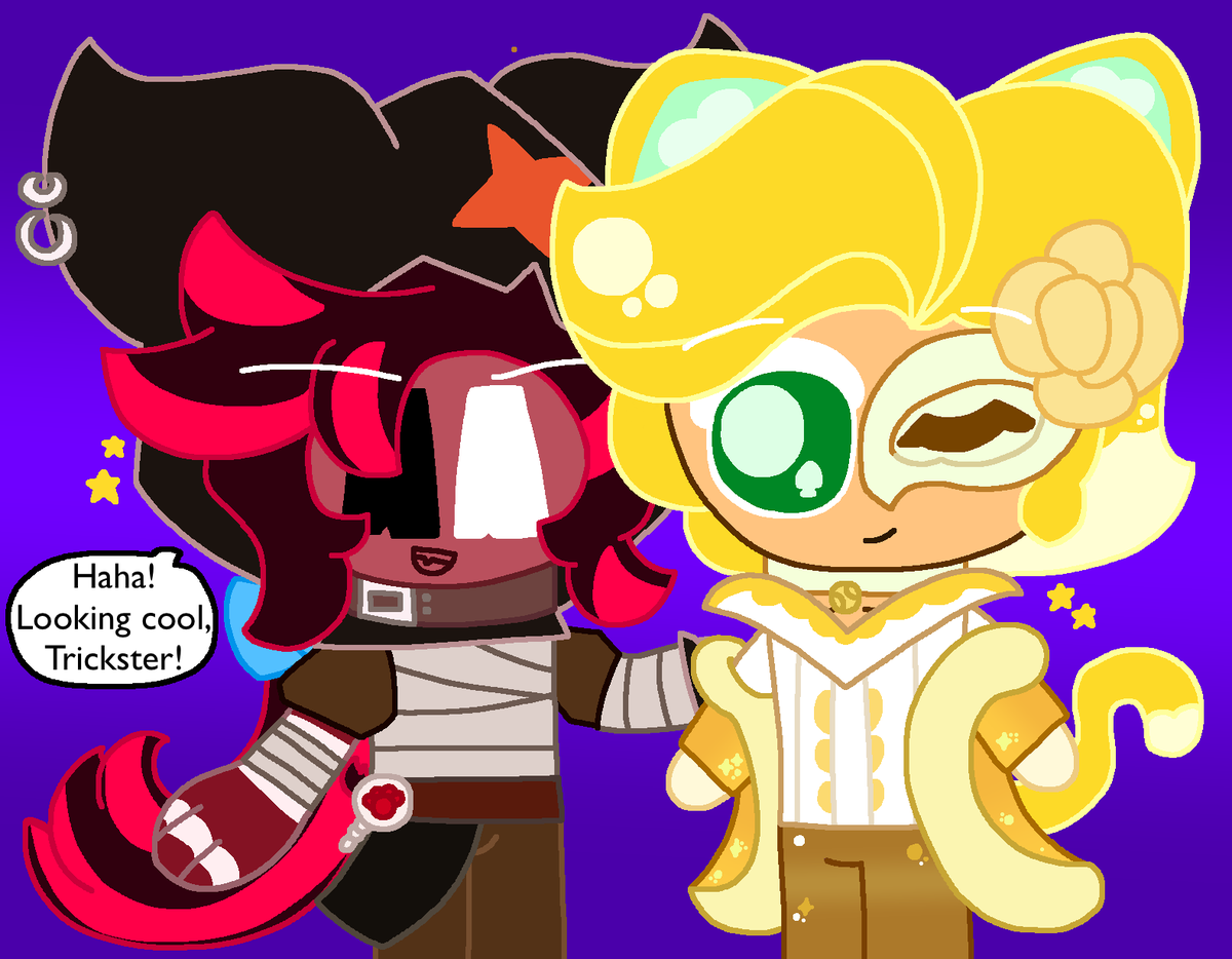 RJigglypuff76's tweet photo. Pegoryu, but it's called Dog Show instead 🎭
Aka; Red Velvet Cookie X Sparkling Cookie 🍰🥂

#RedVelvetCookie #SparklingCookie #CookieRun #CookieRunFanart #CookieRunKingdom #CookieRunOvenbreak #CRK #CRKFanart #Pegoryu https://t.co/MQ8qQukghb