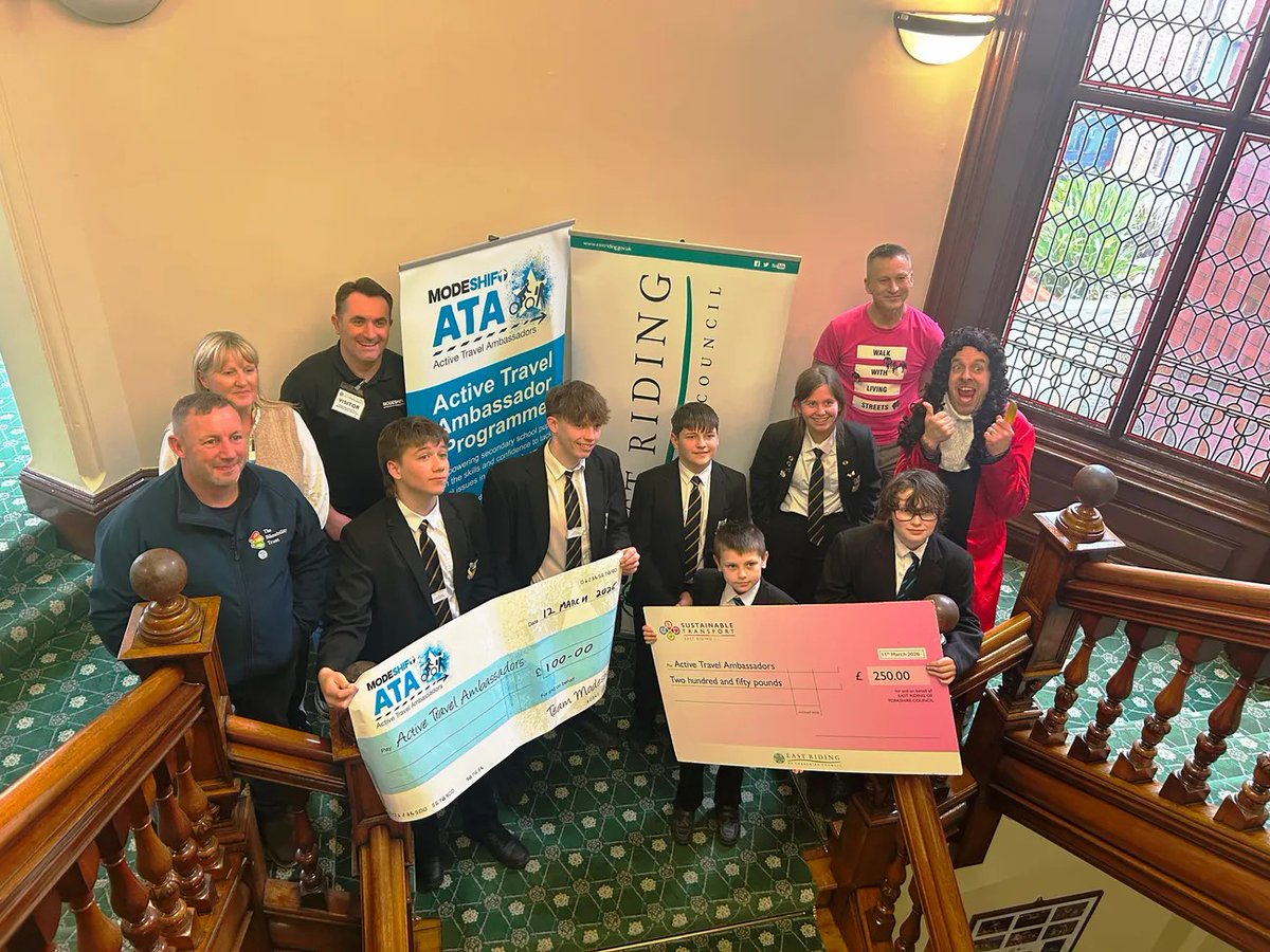 WithernseaHigh's tweet photo. NEWS: Withernsea High's commitment to active travel has received national recognition after it was named Regional Secondary School of the Year for Yorkshire &amp; Humber and progressed to the national finals of the Modeshift STARS awards. Find out more at https://t.co/nwMEae5n5U https://t.co/INQ5khEsHK
