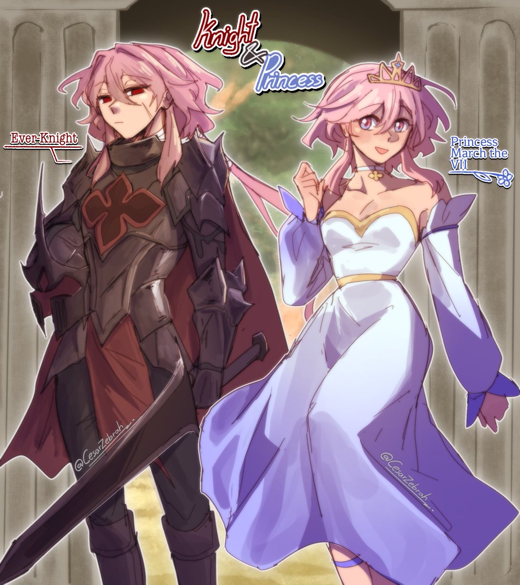 CesarZebrah's tweet image. Knight &amp;amp; Princess AU

#Evermarch