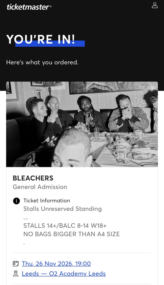 lydialuminous's tweet photo. Good shit @bleachersmusic see you soon✌🏻 https://t.co/V3f4DEInVv