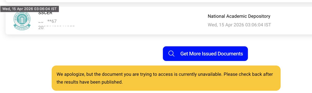 amitbhawani's tweet image. Looks like the #CBSE Results are about to be released?

Noticed this in #DigiLocker for Grade X results.

Anyone got access to the results?