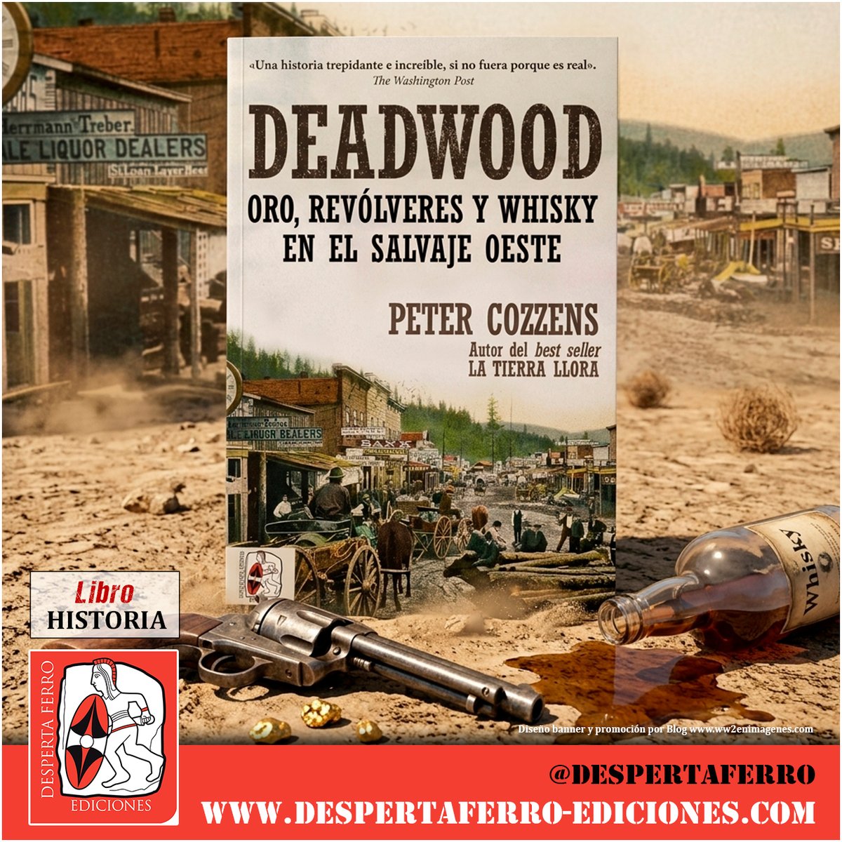 WW2enimagenes's tweet image. 📕ESPECTACULAR NOVEDAD publicada por @DespertaFerro:
-Deadwood.Oro,revólveres y whisky en el salvaje Oeste, del aclamado escritor de "La tierra llora", Peter Cozzens✍️🤠
A la venta👉despertaferro-ediciones.com/revistas/numer…
Se agradecen RT/MG♦️🐴♥️
➡️
#historia #ensayo #leer #lectura #novedad #top