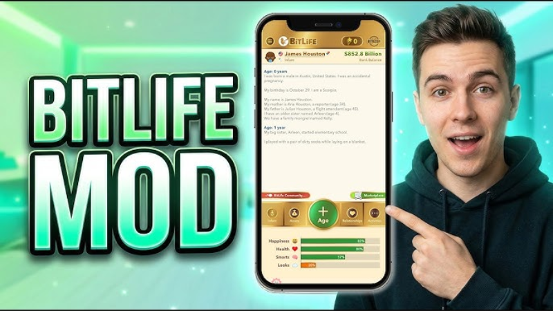 gamehayvltech1's tweet image. Trải nghiệm cuộc sống ảo cực cuốn trong BitLife MOD APK.
👉 Full mở khóa Bitizenship, God Mode, không quảng cáo – chơi là nghiện ngay!
Tải ngay tại GAMEHAYVL: gamehayvl.tech/bitlife/
#BitLifeMOD #GameHayVL #APKMOD #SimulationGame