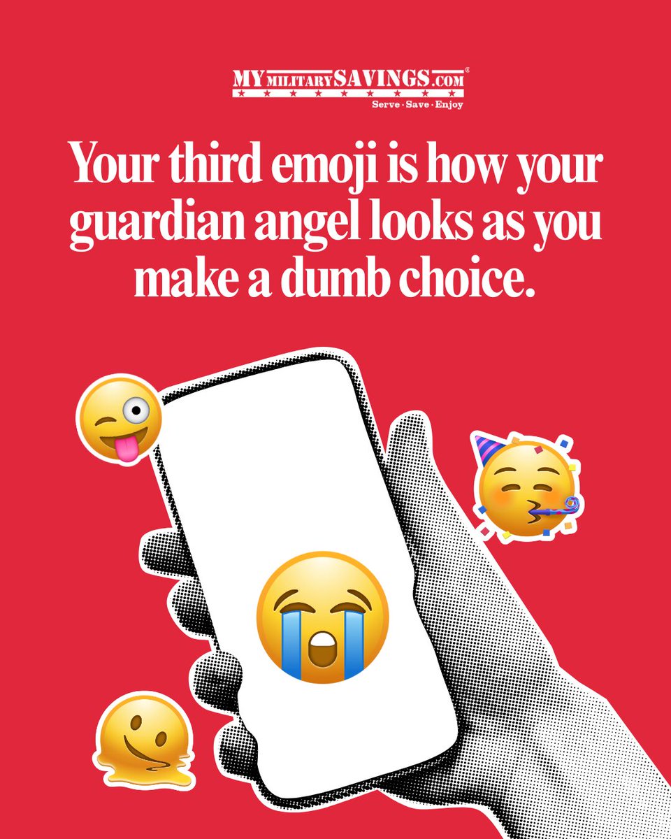 MyMilitarySvgs's tweet image. Here's mine... 🫠

That tracks!

#mymilitarysavings #guardianangel #emojifun