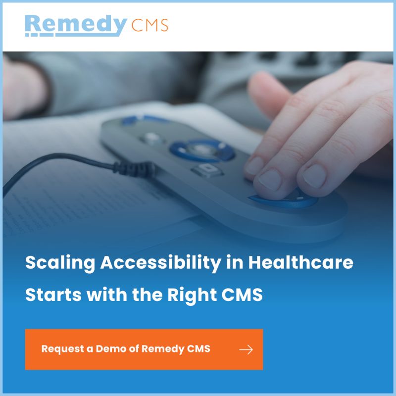 edreamz's tweet photo. Accessibility in healthcare isn’t a design layer—it’s an engineering decision.

Too many teams still rely on overlays or last-minute fixes. That doesn’t scale—especially for complex, multi-location systems.

We just broke down how to build accessible healthcare websites in 2026—and how Remedy CMS supports it at the system level.

What actually matters:
• Semantic HTML first (real structure, not div soup)
• Accessible components by default (keyboard support, focus states, proper ARIA)
• Forms that work (labels, validation, usable error states)
• Structured content for providers, locations, services
• Continuous testing (not just audits at launch)

With Remedy CMS, accessibility becomes part of your architecture:
• Reusable, compliant components
• Scalable content models
• Consistent UX across every page
• No shortcuts. No overlays. Just better systems.

Because in healthcare, inaccessible code isn’t just bad UX—it’s a barrier to care.

https://t.co/HaT7DLL3BU

#Accessibility #UXDesign #HealthcareTechnology #RemedyCMS