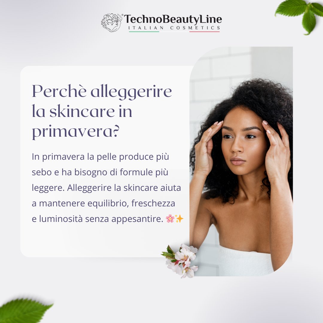 TBeauty_Line's tweet image. Con temperature più alte, la pelle produce più sebo 🌤️
Texture leggere = pelle più luminosa e meno stressata 😍✨
La skincare deve sempre seguire le stagioni!

➡️ Richiedi informazioni o chiedi alla tua estetista.
#SkincarePrimaverile #BeautyTips technobeautyline.com/prodotto/cream…