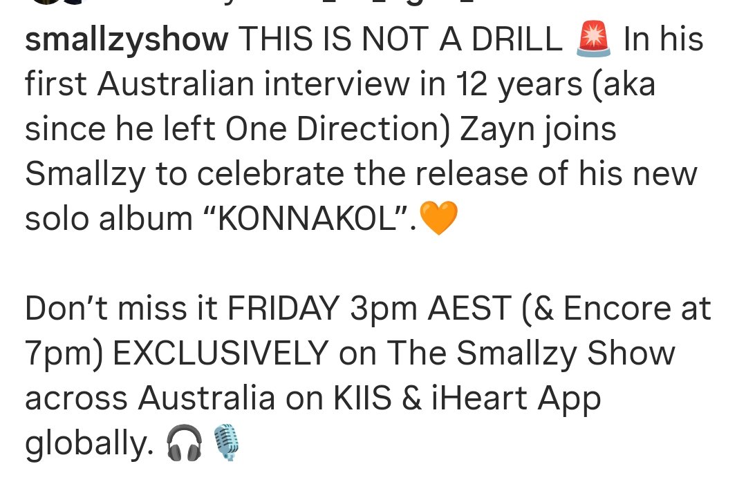 1Dnews_Control's tweet photo. π Lock it in for those who can! Smallzy is getting excited to chat with Zayn as it has been a while!
#ZaynMalik
#Konnakol
#SmallzyShow
πΈ Smallzyshow Instagram https://t.co/KKcnBPJMBp