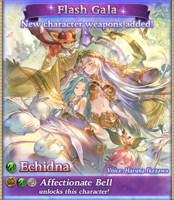 granblue_en's tweet photo. Welcome to Flash Gala, featuring Echidna and Parashurama! https://t.co/zLZd02fxTP