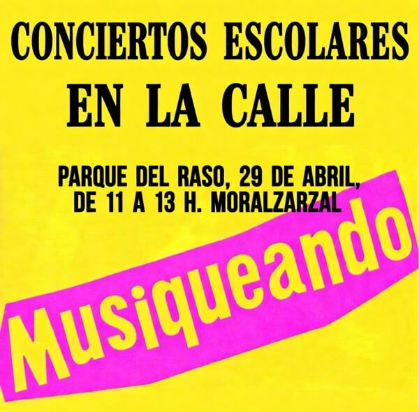 Moralzarzal's tweet photo. Llega Musiqueando, el gran encuentro de conciertos escolares en la calle con 5 colegios de la Sierra. 🎷🥁
🗓️ 29 de abril 🕚 11:00 a 13:00 h 📍 Parque El Raso, Moralzarzal
Una mañana de canto, baile e instrumentos.
https://t.co/h48EVHec3x
#Moralzarzal #Musiqueando #Educación https://t.co/1mGPxt2Lt1