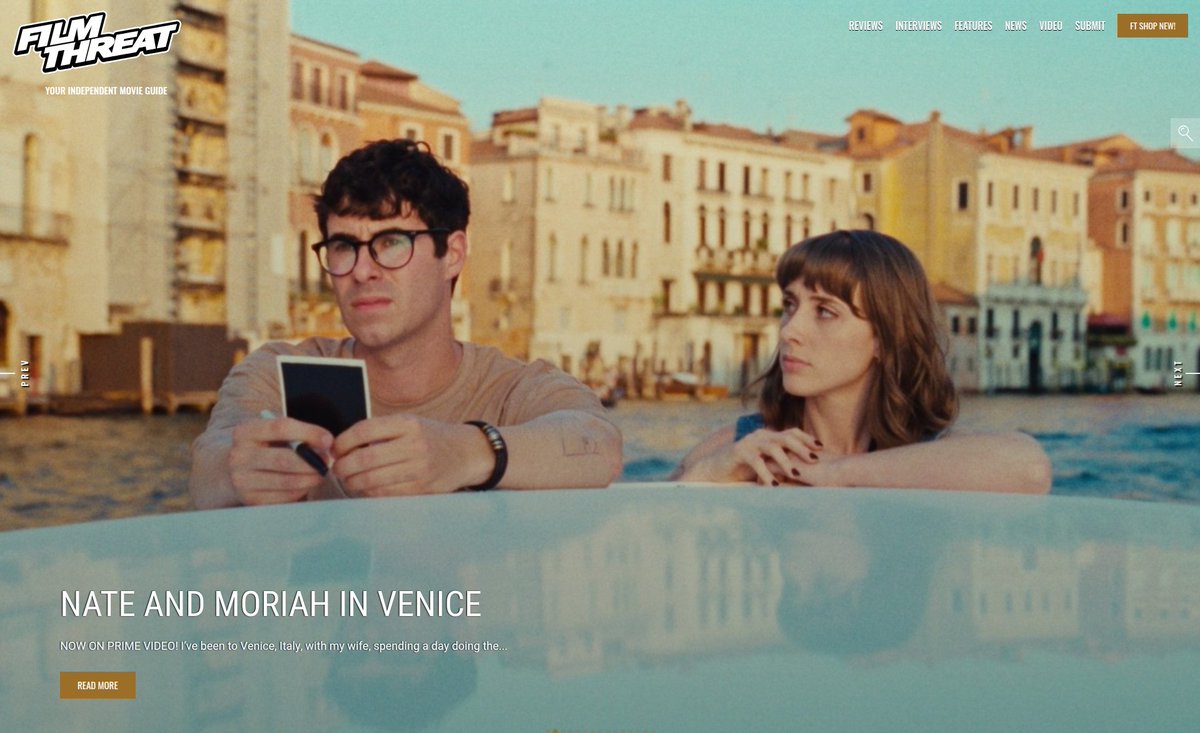 FilmThreat's tweet image. “…couple who bicker while walking around Venice…” Jason Delgado follows around Nate And Moriah In Venice.
filmthreat.com/reviews/nate-a… #SupportIndieFilm #Drama #NateAndMoriahInVenice