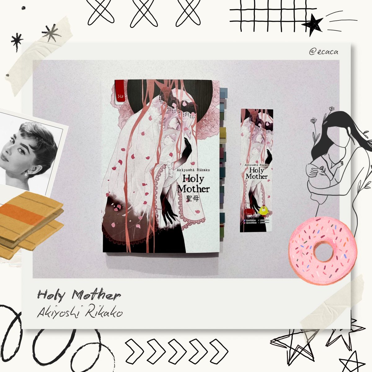 ecaca's tweet photo. 📖🖇️ 𖦹⋆. ݁˖.ᐟ
͏

𝗧𝗶𝘁𝗹𝗲     : Holy Mother
𝗔𝘂𝘁𝗵𝗼𝗿 : Akiyoshi Rikako
𝗣𝗮𝗴𝗲𝘀   : 277 halaman 
𝗚𝗲𝗻𝗿𝗲   : Crime, Thriller, Mystery
͏
͏
⚠︎ 𝘔𝘪𝘨𝘩𝘵 𝘤𝘰𝘯𝘵𝘢𝘪𝘯 𝘴𝘱𝘰𝘪𝘭𝘦𝘳𝘴. https://t.co/uTwpwC4fdU
