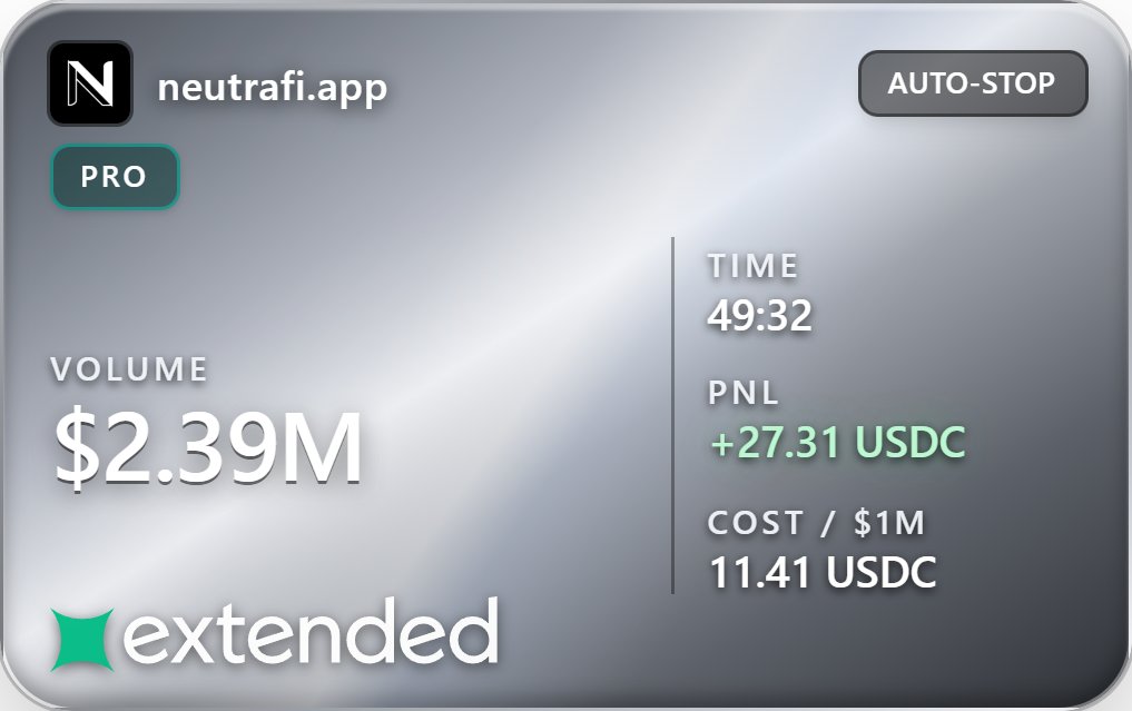 Emory463422's tweet photo. @0xCryptoCook @extendedapp @eToro I love farming Extended points https://t.co/HWw7naxEPK