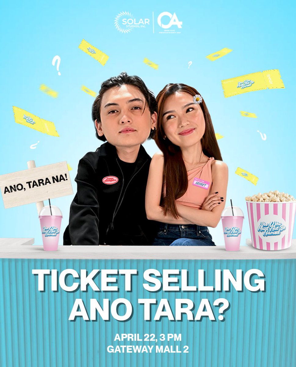 solarstudiosinc's tweet image. MEET JAMES &amp;amp; SHE WHO MUST NOT BE NAMED IRL 🤩💙

Catch Francine Diaz and Seth Fedelin on April 22, 3 PM, at Gateway 2 Cineplex Booth for the ticket pre-selling of She Who Must Not Be Named, showing in cinemas starting April 29!