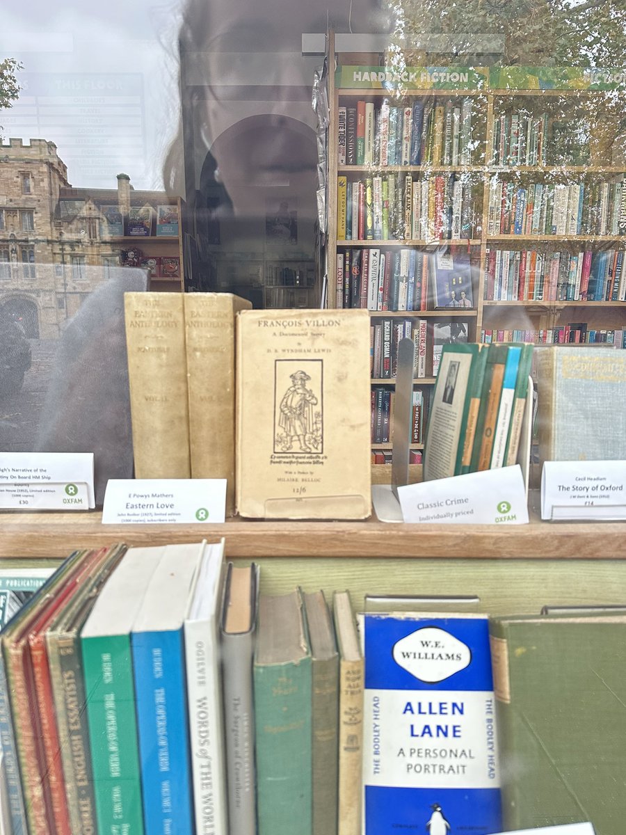 ClaireMacLeod42's tweet photo. This is the best news I’ve seen all week! The St Giles Oxfam bookshop is genuinely the greatest used bookstore in Oxford if not the entire UK. For years, it has become a go-to donation spot for retired academics cleaning out their personal libraries so you can always find delightfully niche material.