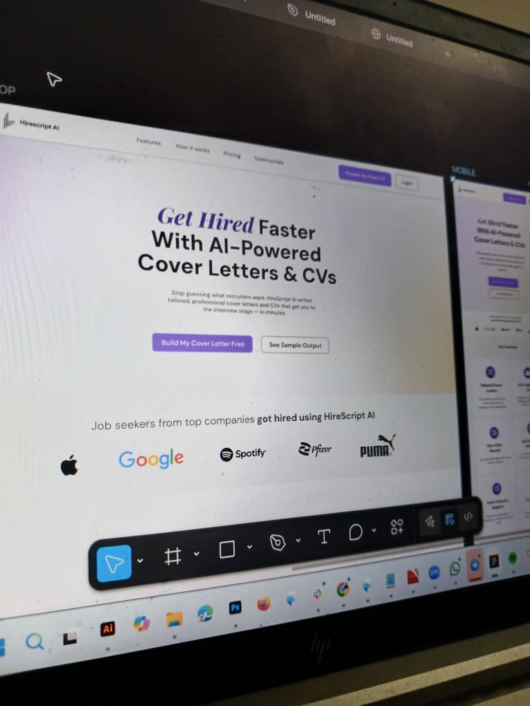 ObodoProsper's tweet photo. Paste the job. Add your background. Download and apply.

Paste any job description → get a tailored cover letter and ATS-ready CV in under 2 minutes.  
No writing experience needed. No blank page panic. Just apply.

This is my #HNG14 Stage 0 task
#uiux #productdesign #Aitools https://t.co/4wKN8d8bSe
