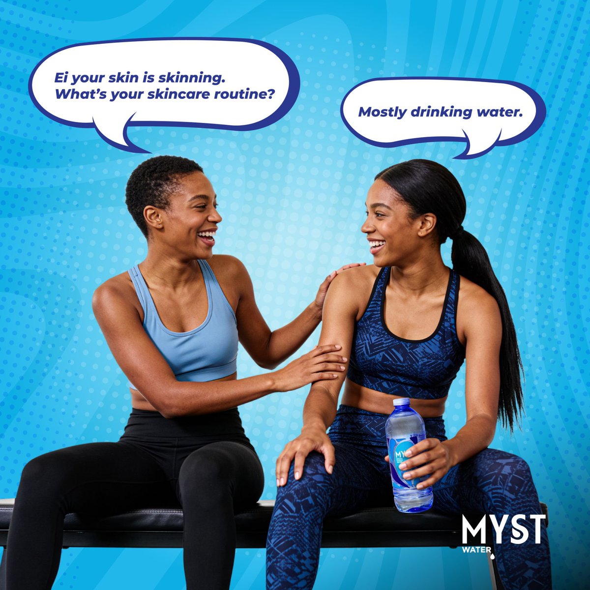 The most important thing in your routine may not even be the most expensive. Sometimes the glow starts with something simple. Hydrate with Myst today and everyday!