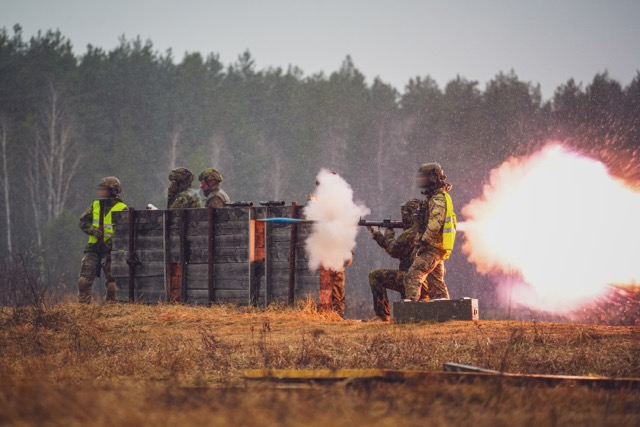 Garrisoned ๐ฉ๐ช๐ฑ๐น Members of the 45th Armoured Brigade garrisoned in Lithuania ...