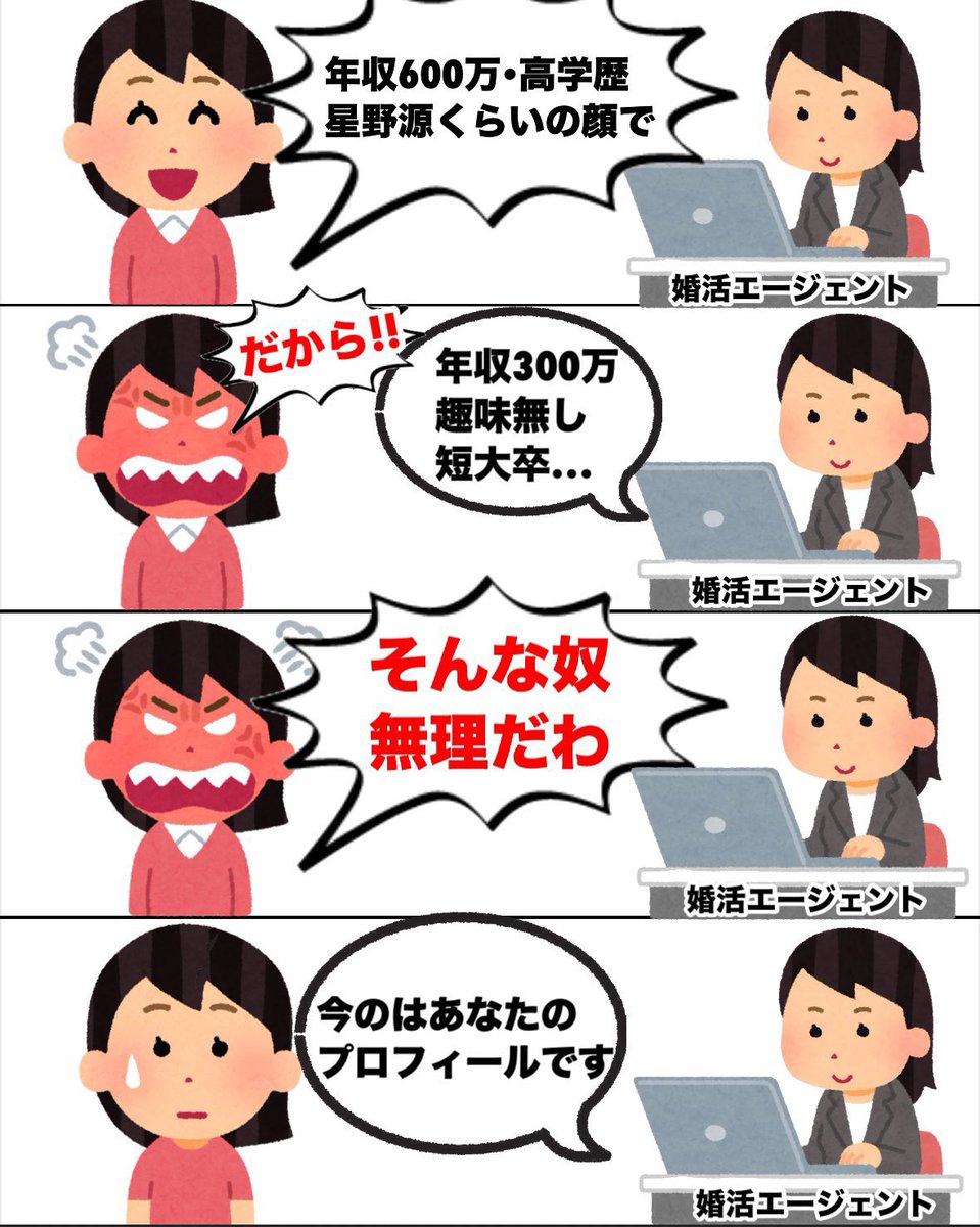 理想が高すぎる婚活女子