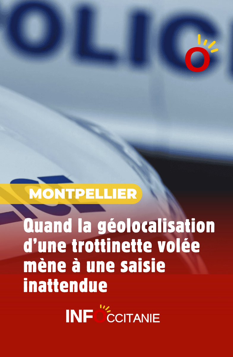 infoccitanie's tweet image. #Montpellier : Quand la géolocalisation d’une trottinette volée mène à une saisie inattendue ➡️ infoccitanie.fr/montpellier-qu…