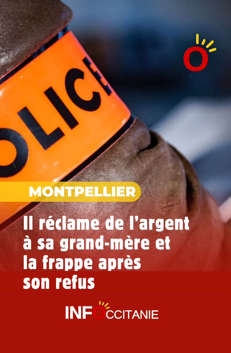 infoccitanie's tweet image. #Montpellier : Il réclame de l’argent à sa grand-mère et la frappe après son refus ➡️ infoccitanie.fr/montpellier-il…