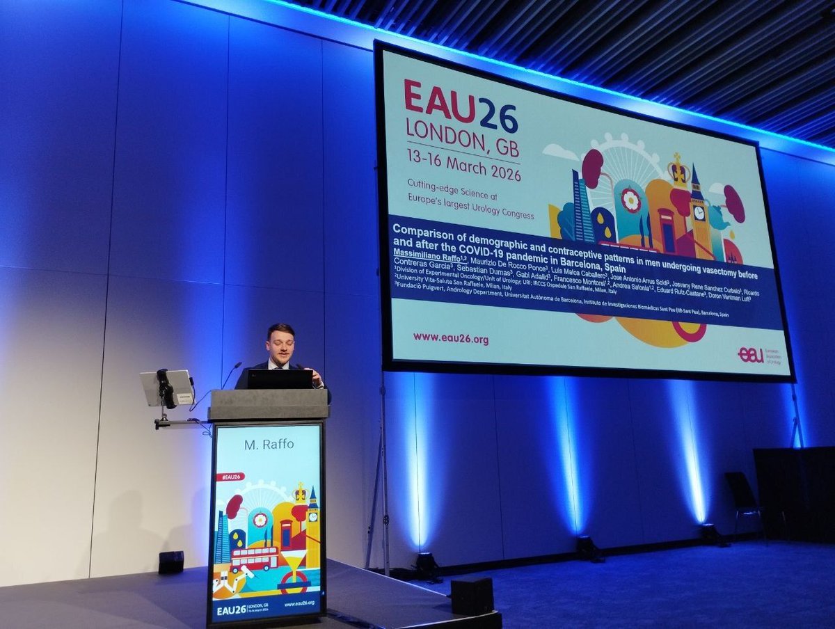 yoursexmedjour's tweet photo. At #EAU26, @Raffodoc reported that men undergoing vasectomy in Barcelona before and after the COVID-19 pandemic showed no significant differences in contraceptive patterns @Uroweb
More on #SexualHealth and #COVID: https://t.co/pA7Nl9Ab4E

#IJIR #Urology #Andrology #Vasectomy https://t.co/GbSdBvBMsE