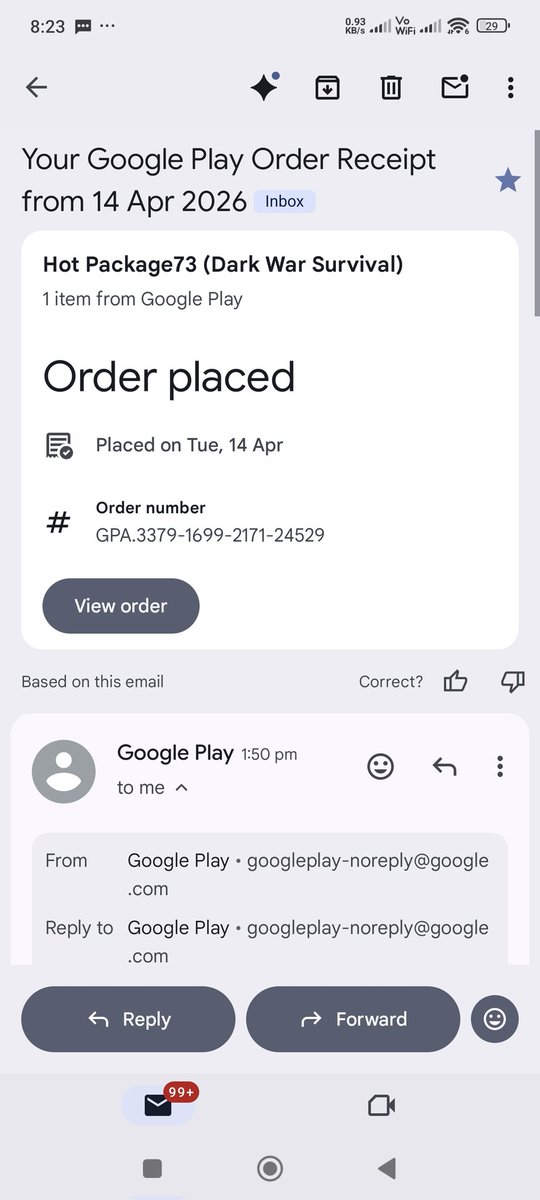 Shash_sm's tweet photo. Payment email screenshots https://t.co/wO1SPT15JE