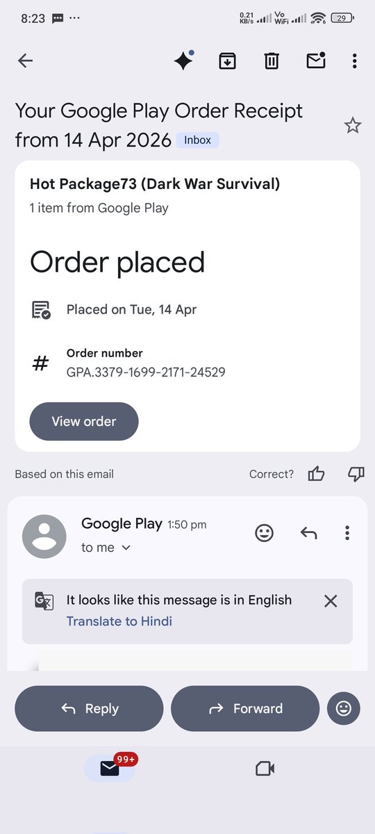 Shash_sm's tweet photo. Payment email screenshots https://t.co/wO1SPT15JE
