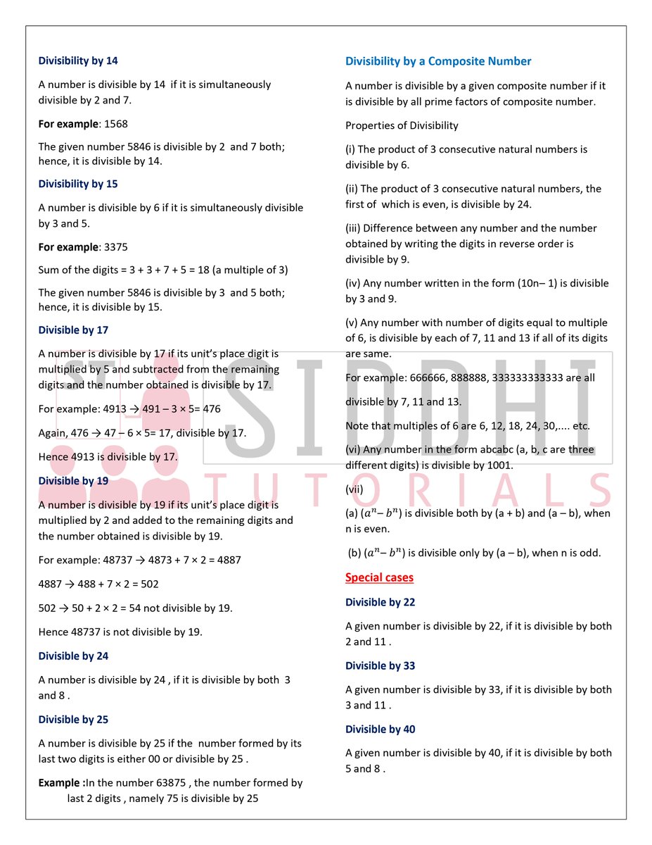 siddhi_tutorial's tweet photo. 🎯 TODAY’S WORKSHEET
MASTERING DIVISIBILITY RULES OF NUMBERS
🔢 Boost Speed • Improve Accuracy • Solve Smarter
📚 Why This Worksheet?

Strengthen your core mathematical concepts with our 

Think differently. Solve faster. Score higher.

📩 ENROLL NOW &amp; START EXCELLING! https://t.co/faF90vdfXw