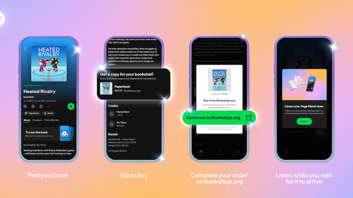 Temuujin_TV's tweet image. Spotify АНУ болон Их Британид хэрэглэгчдэдээ биет ном худалдан авах боломжийг нэвтрүүллээ — Android app-д энэ функц аль хэдийн идэвхтэй болов. iOS хэрэглэгчид ирэх долоо хоногт уг боломжийг авах юм. #Технологи #Spotify #DigitalMedia