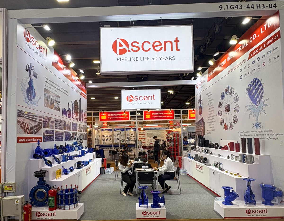 ShanxiAscent's tweet image. We're live at Canton Fair 2026! 

Booth No.: 9.1G43-44 &amp;amp; H03-04
Apr. 15–19, 2026

Welcome you to visit our booth.
Let's exchange ideas, share insights, and explore industrial solutions together 
ascentcn.com
#CantonFair2026 #Ascent #PipelineSolutions #WaterSolutions