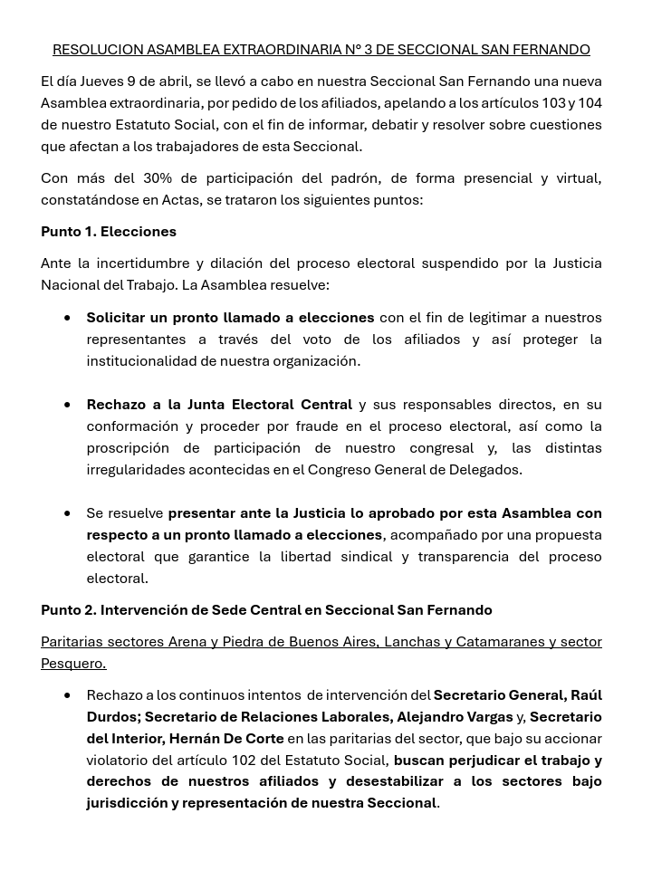 25NoviembreSOMU's tweet photo. Resolución Asamblea Extraordinaria SOMU San Fernando #EleccionesYa #NoALaPrecarizacionLaboral #EstadoDeAlerta #AsambleaPermanente #MedidasDeAccionDirecta #LibertadSindical #QueSeVayanTodos #FueraDurdos https://t.co/e4nQcJPERQ