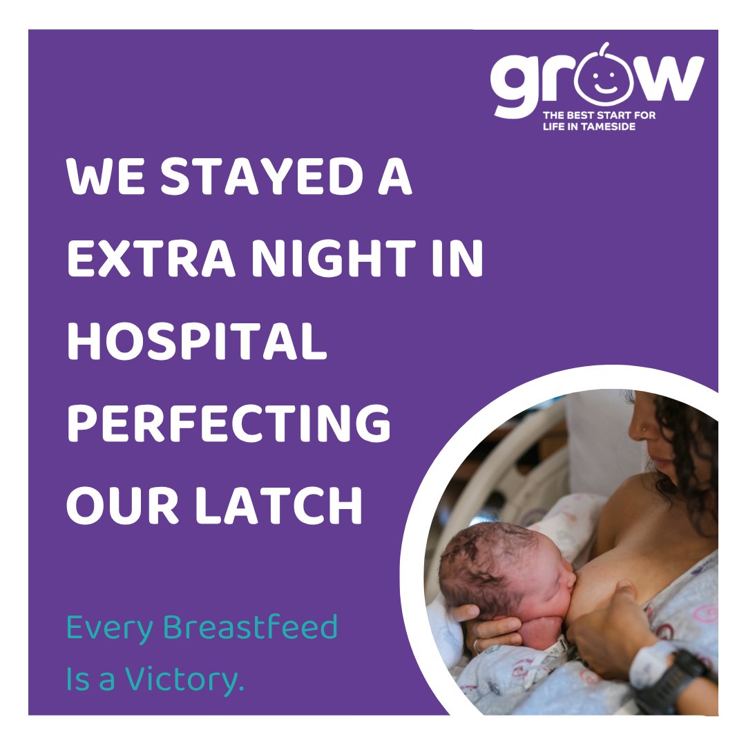 BFv1ctory's tweet photo. I really wanted to feel confident with breastfeeding before we went it alone, so I stayed an extra night in hospital just focusing on getting our latch right.

Honestly, it made such a difference having that extra time and support.
#BreastfeedVictory https://t.co/a1DlkgjgKe