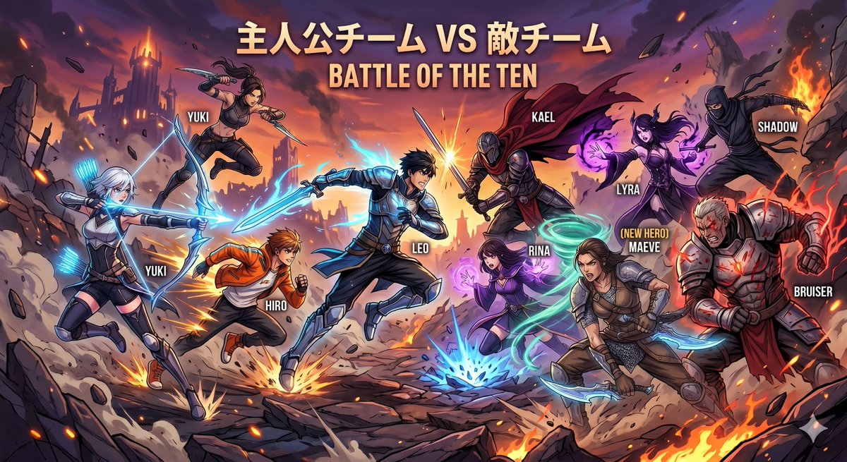 naga_search's tweet photo. アニメや漫画で、「主人公チーム vs 敵チーム」の構図でそれぞれ5人ずつ戦うっていうシーンがよくあるけど、必ず主人公チームが全勝する。
まれに、4勝1敗のときもあっていいと思う。🦸‍♂️ https://t.co/QCkpIUf8TC