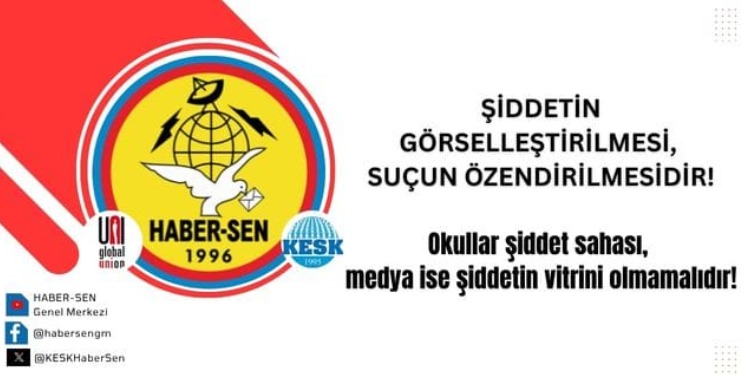 HABER-SEN Yönetim Kurulu dün gerçekleşen lise saldırısına dair bir açıklama yayınladı. Saldırı görüntülerinin filtresizce yayınlanmasına tepki gösteren HABER-SEN “Şiddettin Olağanlaştırılması Okul koridorlarında yankılanan silah seslerini ve çocukların dehşet anlarını “flaş