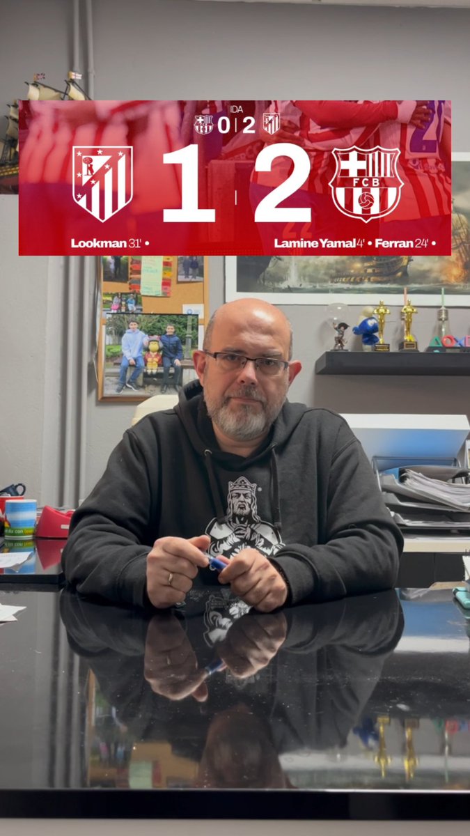 ACPrincipado's tweet photo. 🛑 NO PUDO SER PARA EL BARCELONA 
🔥EL ATLETI PASA A SEMIFINALES 
 
Juan nos cuenta sus opiniones al respecto "otra vez será"💔 

❌ Ya es la tercera vez que los de Simeone eliminan al conjunto azulgrana en la #ucl #champi̇onsleague https://t.co/FdCyV4fqo1