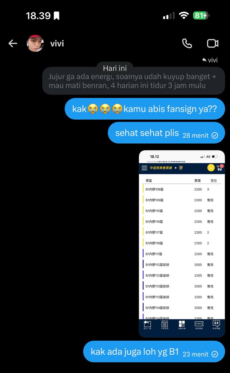 padahal lagi fansign tapi sambil mikirin tiket buat ketemu lngshot lagi,mantap jiwa kk pipi😭☝🏻