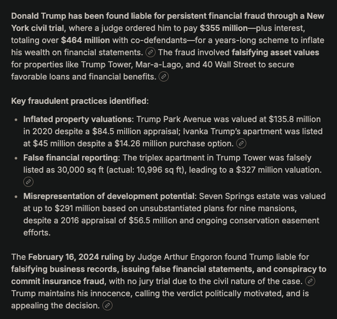 bmelan67's tweet photo. @VP Trump is literally a felon for being a fraudster. https://t.co/NtyP8xgqrO