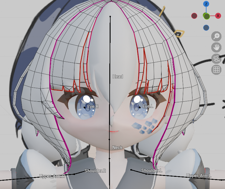 NalL721686's tweet image. 23日目！今日は靴のモデリングと、髪にシームを付けてました！五月中旬には完成できそう！
#VRChat #VRChatModel #3DModel #3Dモデル